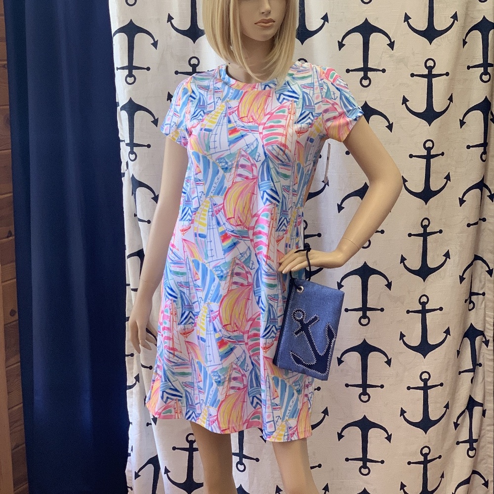 Kaeli Smith Sailing Shift Dress